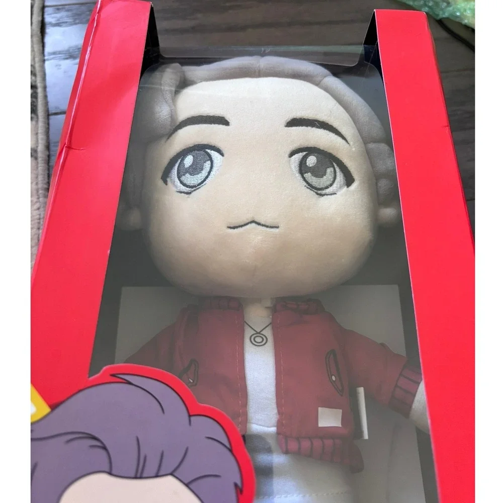 BTS TinyTAN RM Plush Toy Mic Drop Edition Official Big Hit Music Red Jacket 11in